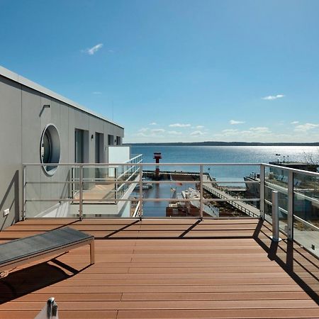 Apartment 37 "Sonnendeck", Blickrichtung Von Der Terrasse Auf Das Offenes Meer, Strand, Innenstadt Eckernfoerde Exterior photo